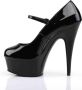 Pleaser shoes Pleaser DELIGHT-687 Pumps 37 Shoes Zwart - Thumbnail 6