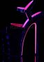 Pleaser Sandaal met enkelband Paaldans schoenen 44 Shoes XTREME 809TT Paaldans schoenen Zwart Roze - Thumbnail 2