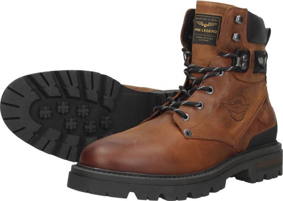 PME Legend Expeditor Veterschoenen Hoog cognac