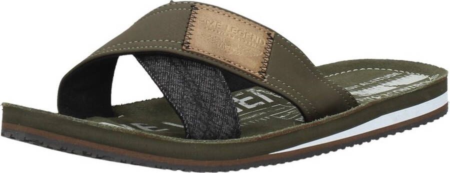 PME Legend Slippers Haig PBO2304190 8208 Khaki Groen Schoenen
