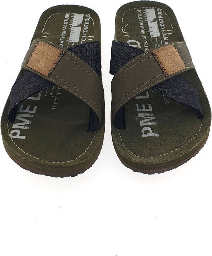 PME Legend Slippers Haig PBO2304190-8208 Khaki Groen - Foto 11