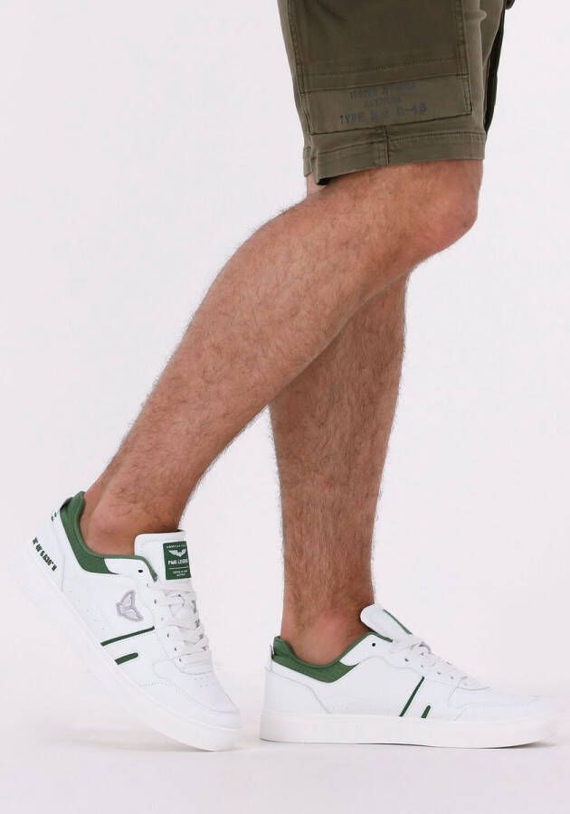 PME Legend Sneakers Craftler Sportsleather Ripstop White Green(PBO2203160 901 ) - Foto 12
