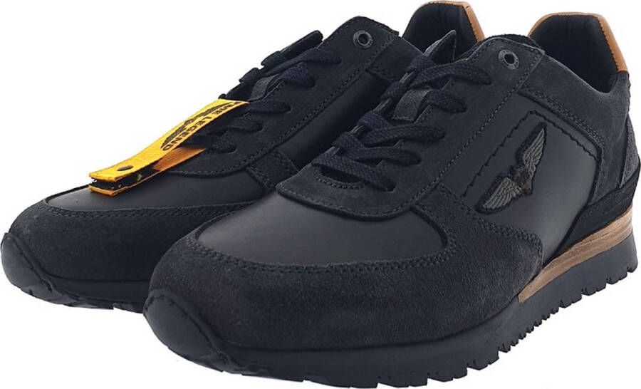 PME Legend Heren Sneakers Lockplate Black Zwart