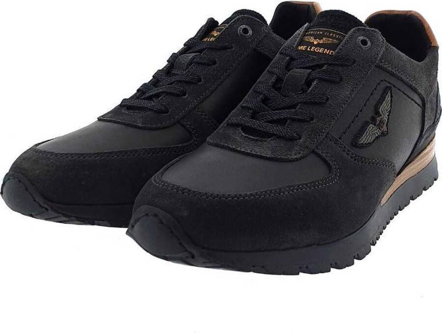 PME Legend Heren Sneakers Lockplate Black Zwart