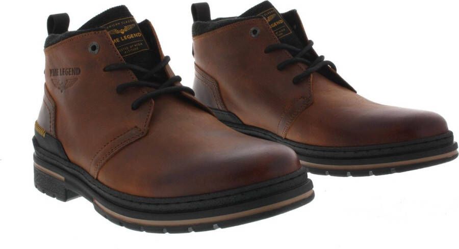 PME Legend Heren Veterschoenen Fleetman Cognac