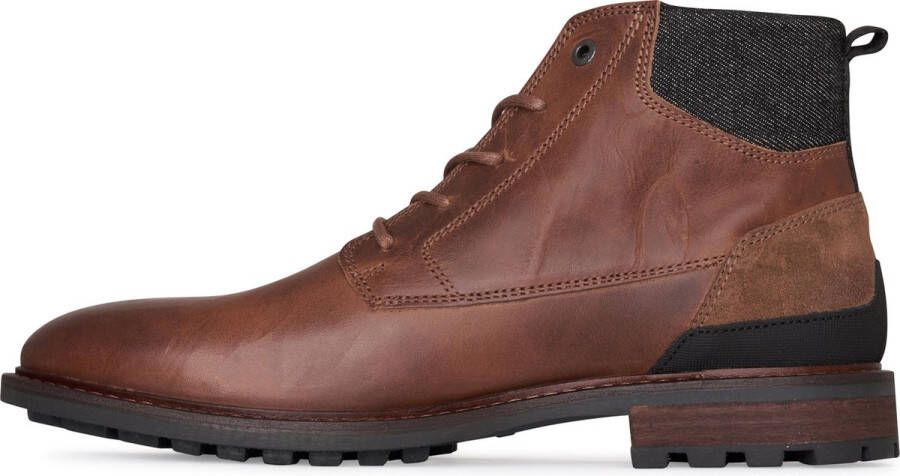 PME Legend Heren Veterschoenen Huffster Cognac Bruin - Foto 3