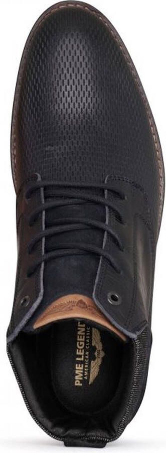 PME Legend Heren Veterschoenen Huffster Navy Jeans Blauw