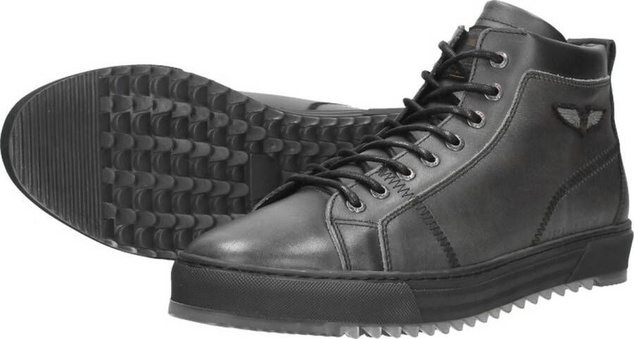 PME Legend Titon Hoge sneakers Leren Sneaker Heren Zwart Schoenen