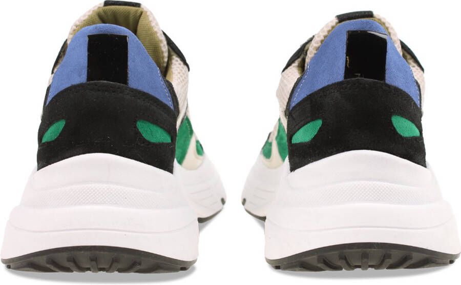 PS Poelman Tokio leren sneakers beige zwart - Foto 4
