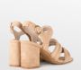 POSH by Poelman BO Dames Sandalen met hak Beige - Thumbnail 6