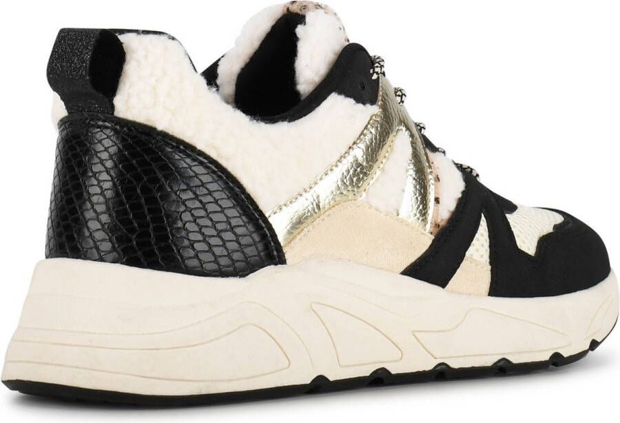 POSH by Poelman CAROCEL Dames Sneakers Teddy Zwart Multi