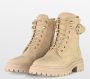 PS Poelman POSH by Poelman Cato veterboots met siergesp beige - Thumbnail 5