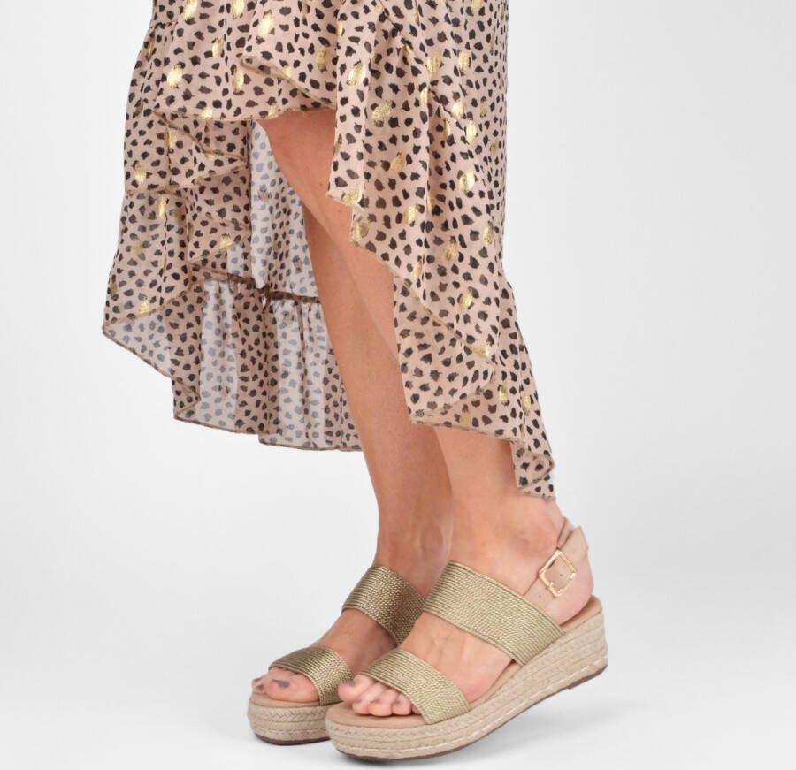 POSH by Poelman CETO Dames Sandalen Goud