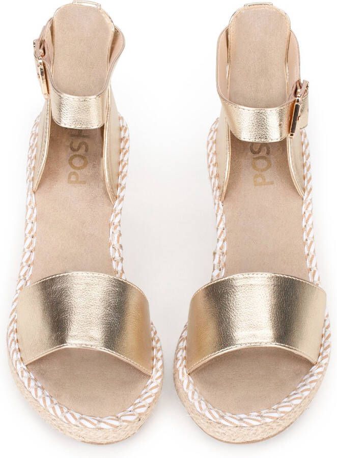 POSH by Poelman DADU Dames Sandalen Goud