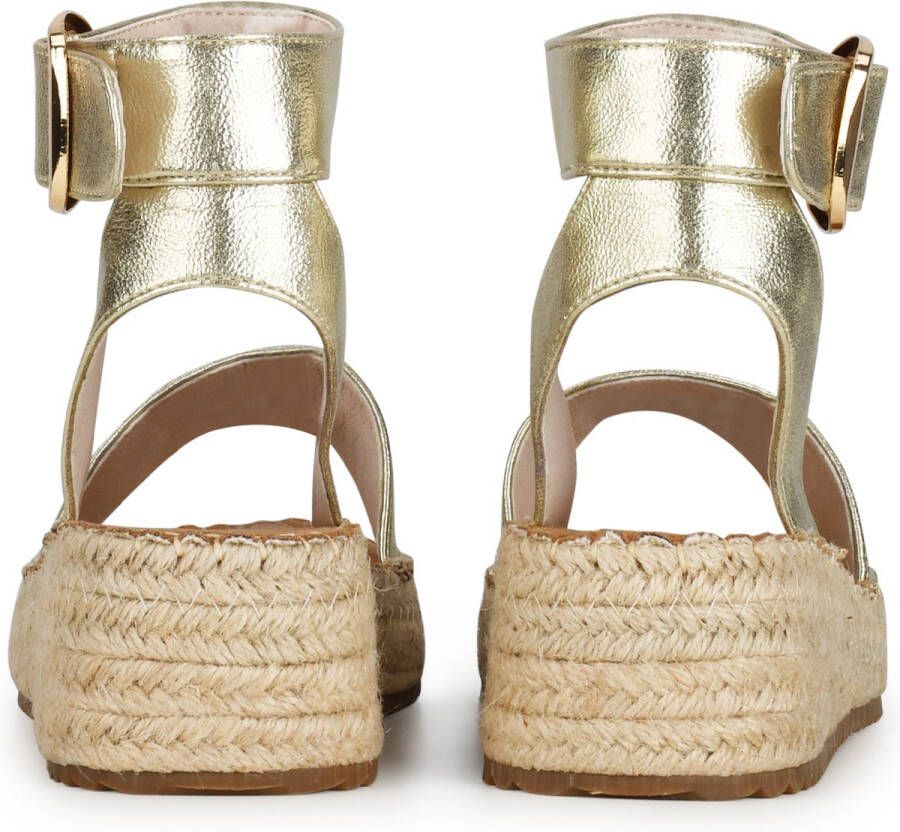 POSH by Poelman DYNA Dames Sandalen Goud