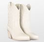 POSH by Poelman JUUL Dames Western Enkel Laarzen Off White - Thumbnail 6