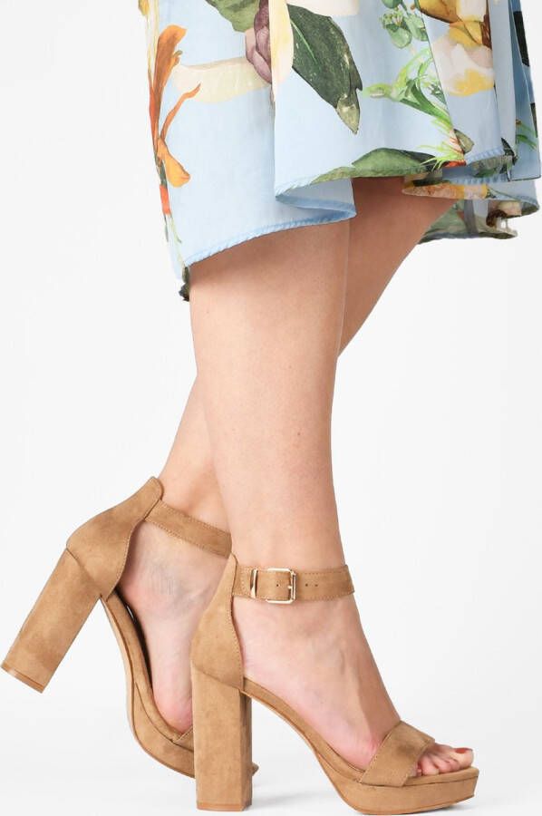 Posh By Poelman Sandalen LAAR Dames sandalen met hak - Foto 6