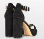 POSH by Poelman LAAR Dames Sandalen met hak Zwart - Thumbnail 4