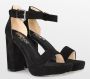 POSH by Poelman LAAR Dames Sandalen met hak Zwart - Thumbnail 7