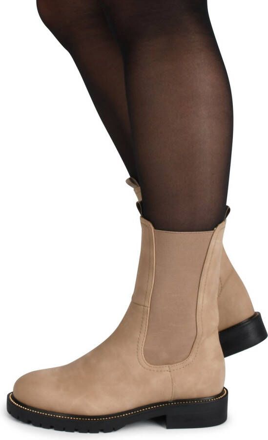 POSH by Poelman LEA Dames Chelsea Laarzen Beige - Foto 7