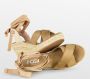 POSH by Poelman LOU Dames Sandalen Espadrilles Beige - Thumbnail 3
