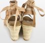 POSH by Poelman LOU Dames Sandalen Espadrilles Beige - Thumbnail 4