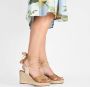 POSH by Poelman LOU Dames Sandalen Espadrilles Beige - Thumbnail 5