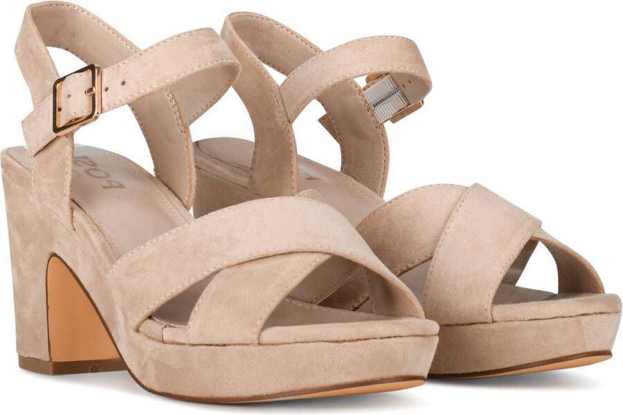 POSH by Poelman MARY Dames Sandalen Beige