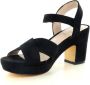 POELMAN C0118-15PSH1 sandaal black Zwart Synthetisch Sandalen met hak Dames - Thumbnail 6