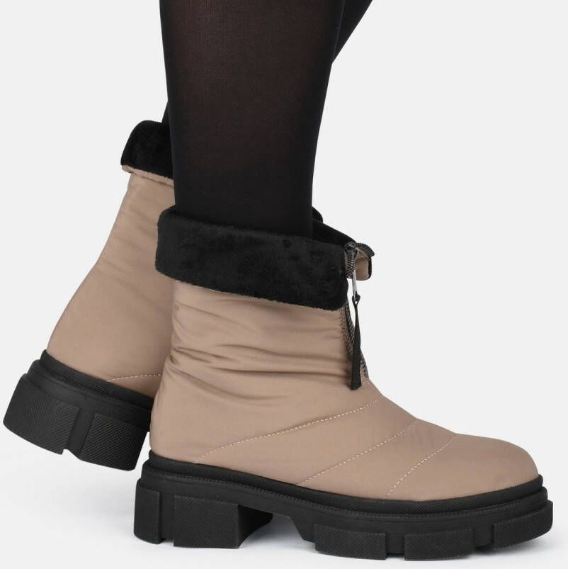 POSH by Poelman MOON Dames Snowboots Taupe