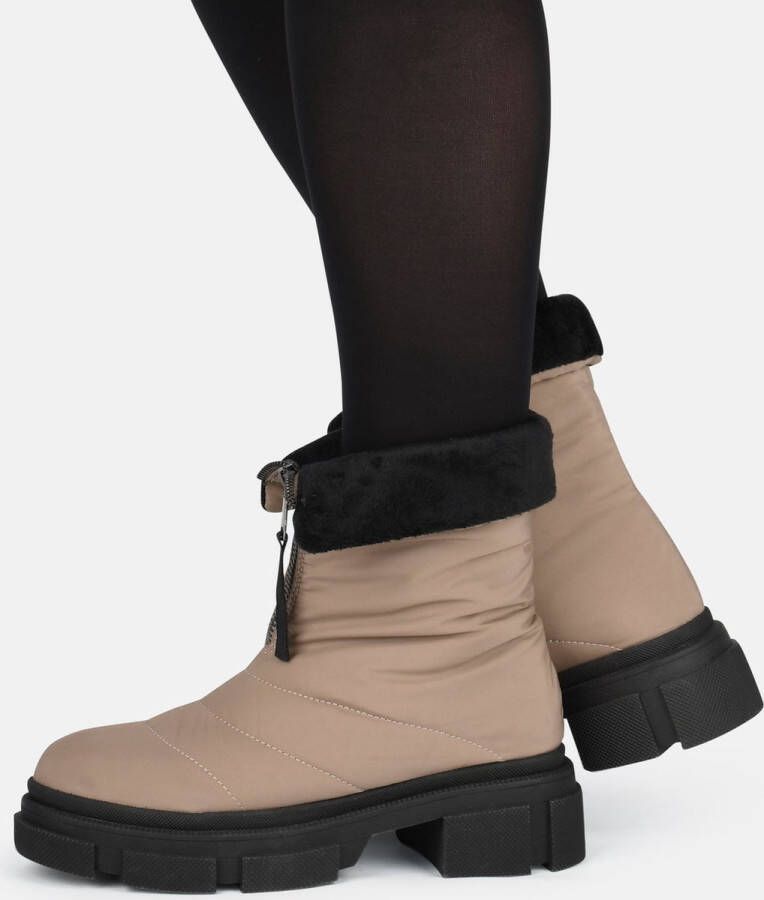 POSH by Poelman MOON Dames Snowboots Taupe