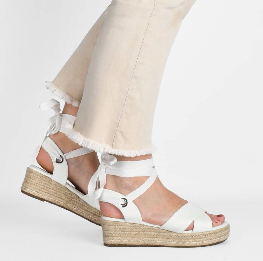 POSH by Poelman SAAR Dames Sandalen Espadrilles Wit
