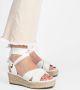 POSH by Poelman SAAR Dames Sandalen Espadrilles Wit - Thumbnail 6