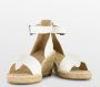 POSH by Poelman SUUS Dames Sandalen Espadrilles Wit - Thumbnail 5