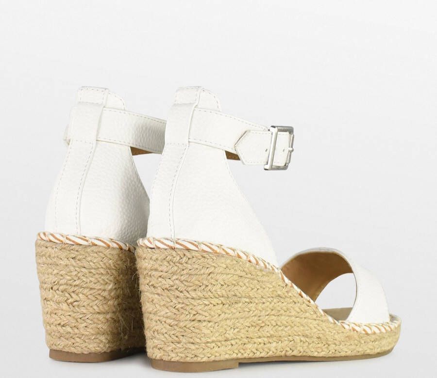 POSH by Poelman SUUS Dames Sandalen Espadrilles Wit - Foto 7