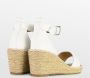 POSH by Poelman SUUS Dames Sandalen Espadrilles Wit - Thumbnail 7