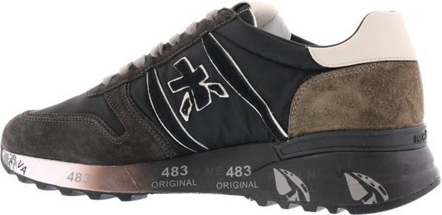 Premiata Lander Sneakers Suède Heren Grijs