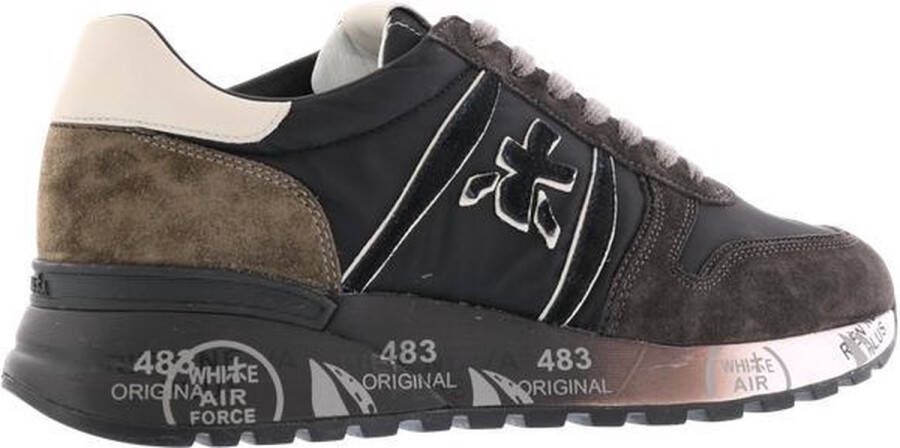 Premiata Lander Sneakers Suède Heren Grijs