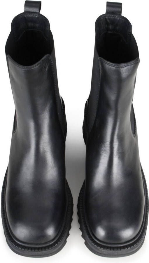 POELMAN Chelsea Zwart Leer Chelsea boots Dames - Foto 5