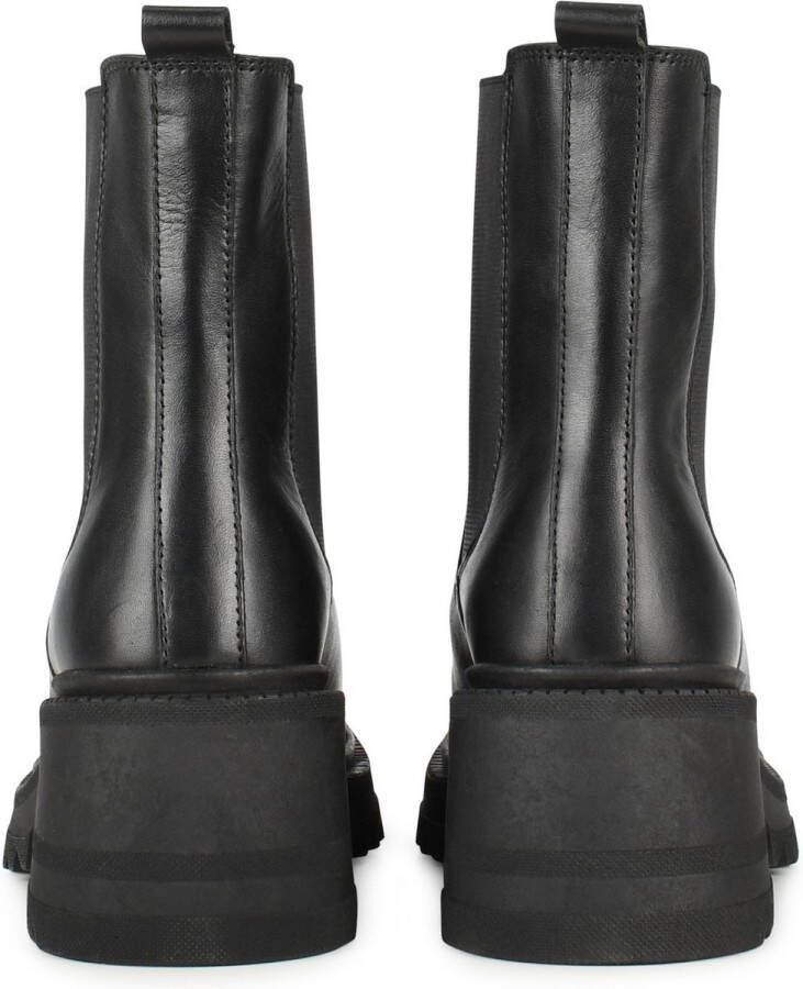 POELMAN Chelsea Zwart Leer Chelsea boots Dames - Foto 6
