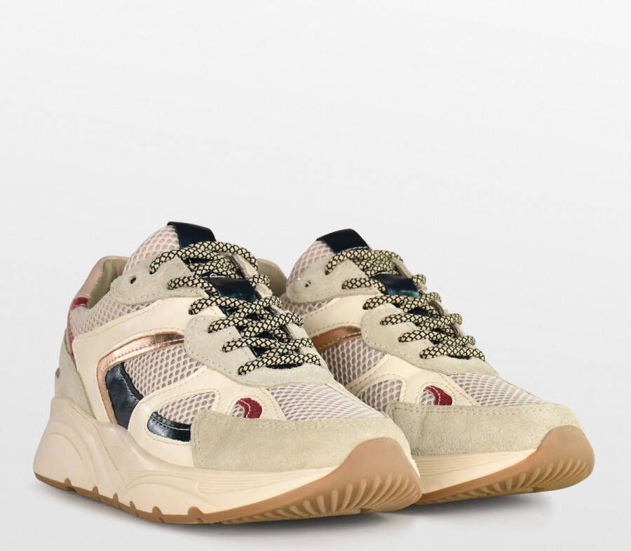 PS Poelman CIBEL Dames Sneakers Beige Multi