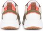 PS Poelman Cibel chunky leren sneakers met glitters kaki multi - Thumbnail 4
