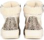 PS Poelman ESQUIMO Dames Hoge Sneakers Teddy Beige - Thumbnail 4