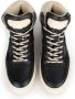 PS Poelman ESQUIMO Dames Hoge Sneakers Teddy Zwart Multi - Thumbnail 5