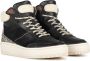 PS Poelman ESQUIMO Dames Hoge Sneakers Teddy Zwart Multi - Thumbnail 6