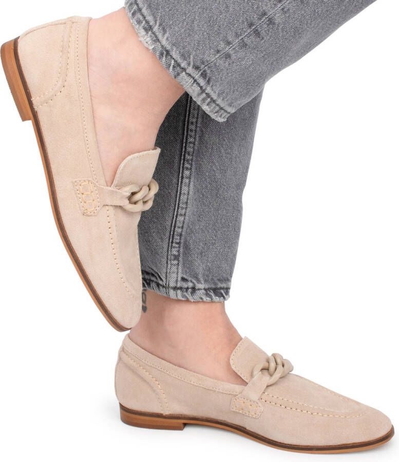 PS Poelman JENNY Dames Loafers Beige Zand