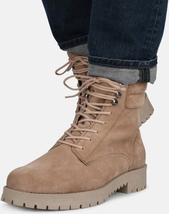 PS Poelman MARIO Heren Hoge Veter Schoenen Taupe