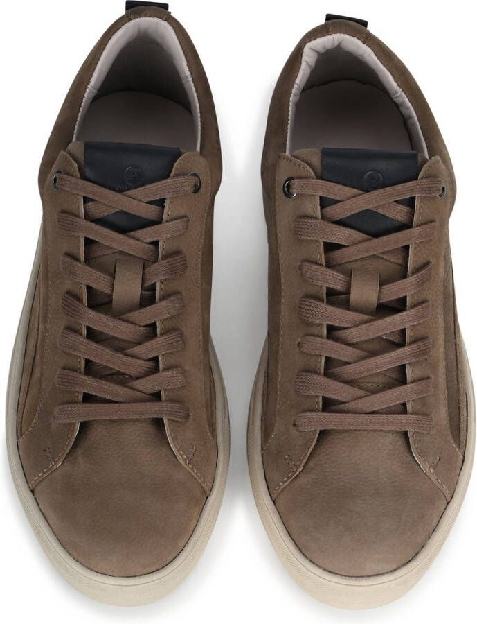 PS Poelman MIKE Heren Sneakers Donker Taupe