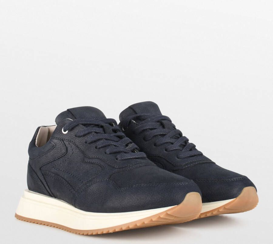 PS Poelman NASH Heren Sneakers Donker Blauw