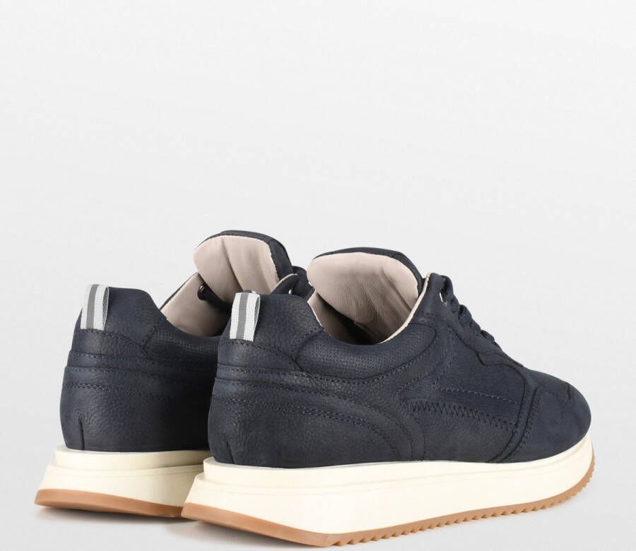 PS Poelman NASH Heren Sneakers Donker Blauw